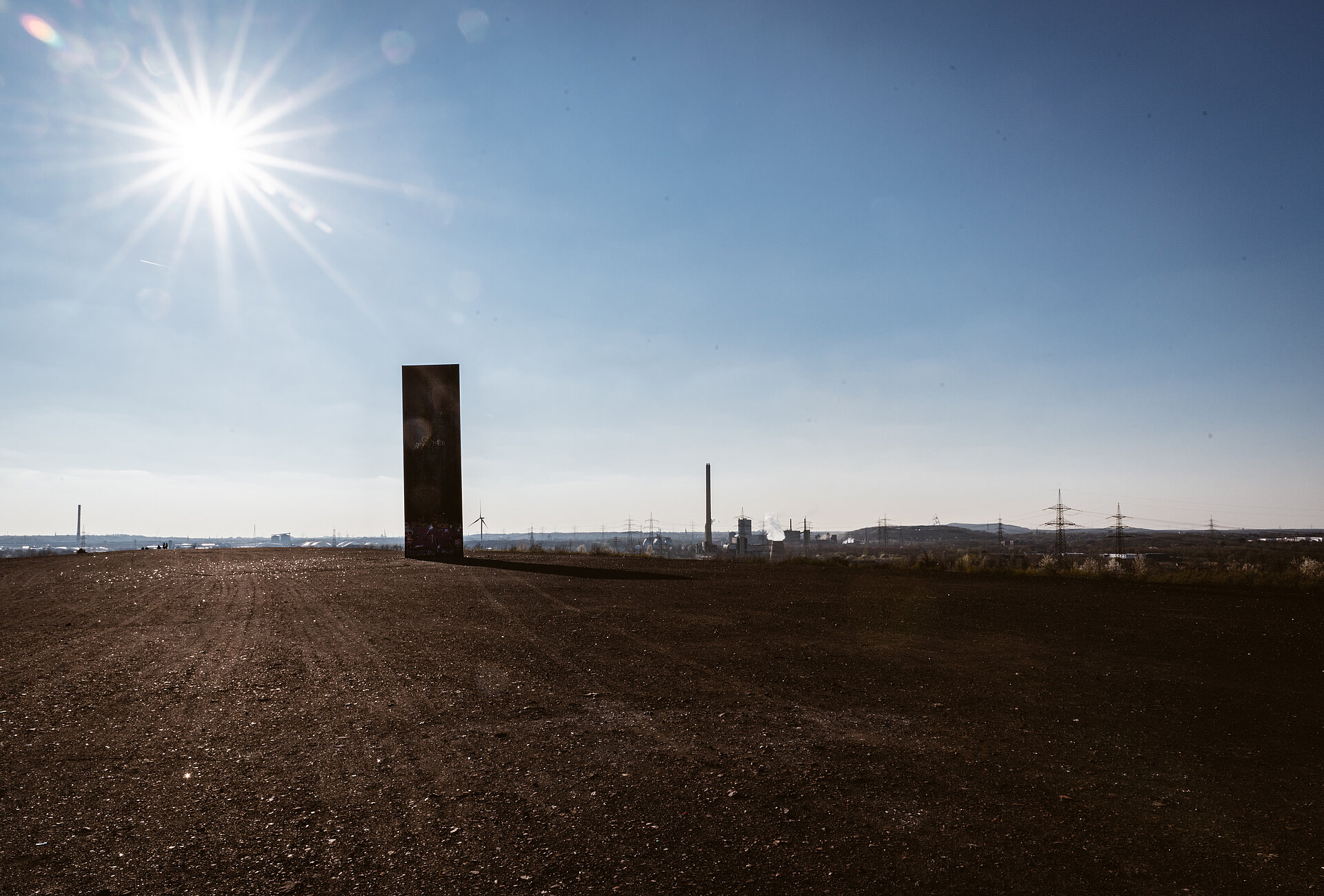 Richard Serras "Bramme für das Ruhrgebiet", Landmarke in der Region.